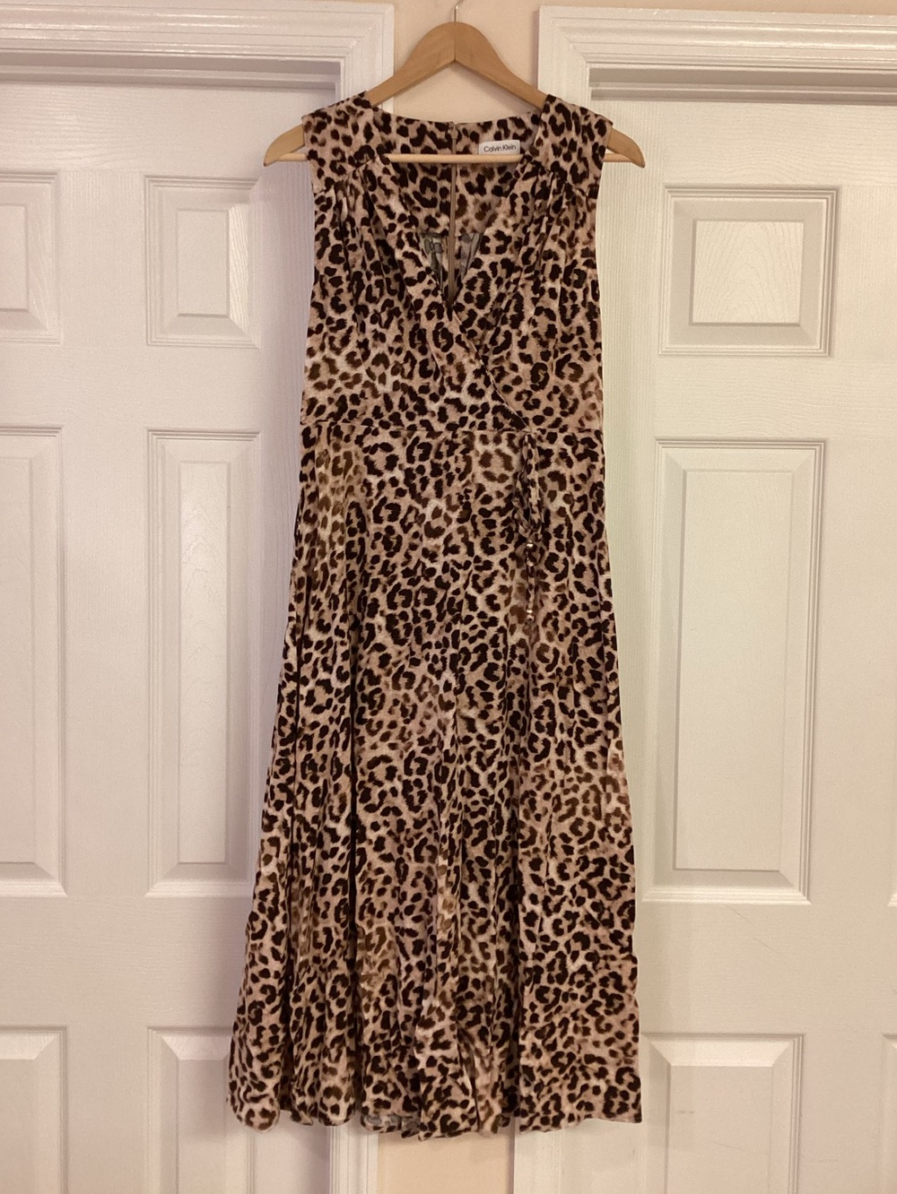 Calvin Klein Leopard Maxi Dress